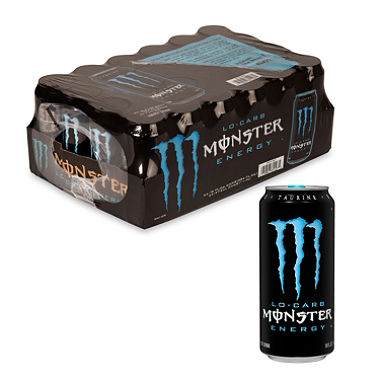 MONSTER  LOW CARB BLUE 24/16OZ CANS