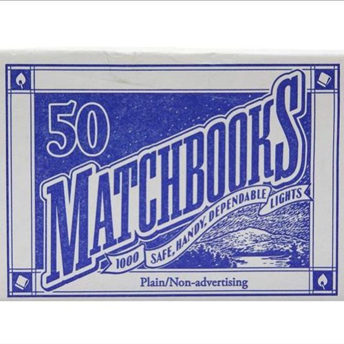 MATCHES BOOKS 50CT. SINGLES