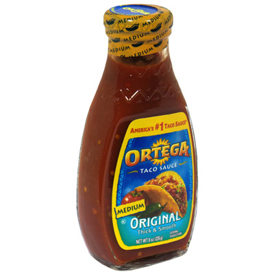 ORTEGA HOT SAUCE MEDIUM 8OZ. BOTTLE