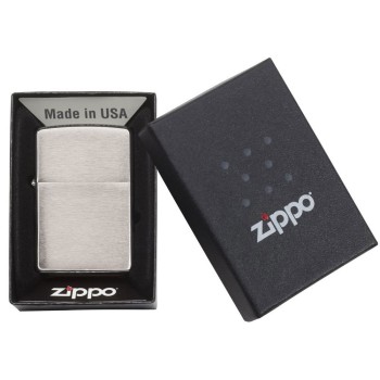 ZIPPO LIGHTER BRUSH FINISH CHROME 200 ****NO RETURN****