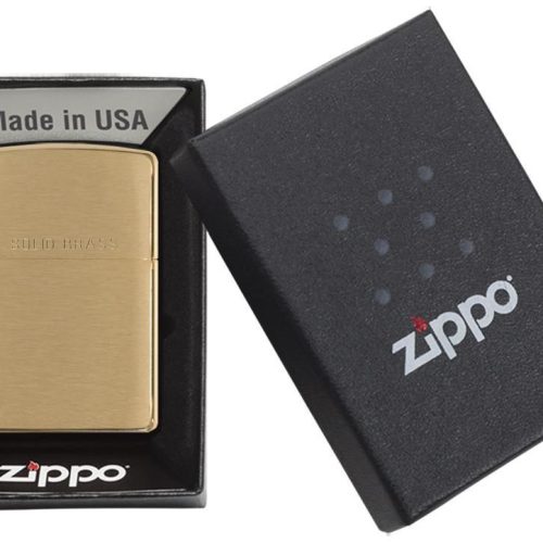 ZIPPO LIGHTER SOLID BRASS 204 ****NO RETURN****