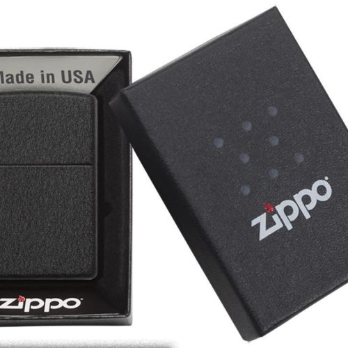 ZIPPO LIGHTER BLACK CRACKLE 236 ****NO RETURN****
