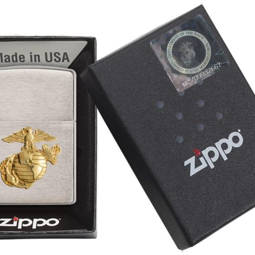 ZIPPO LIGHTER EMBLEM MARINE 280 MAR ****NO RETURN****
