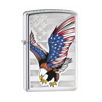 ZIPPO LIGHTER EAGLE FLAG 28449****NO RETURN****
