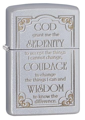 ZIPPO LIGHTER SERENITY PRAYER 28458 ****NO RETURN****