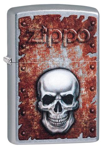 ZIPPO LIGHTER RUSTED SKULL DESIGN 29870 ****NO RETURN****