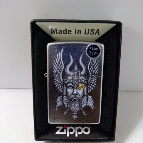 ZIPPO LIGHTER VIKING WARRIOR DESIGN 29871****NO RETURN****