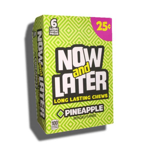NOW & LATER PINEAPPLE P.P. $0.25 24CT. BOX