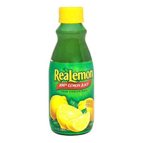 REALEMON - LEMON JUICE 8OZ. BOTTLE