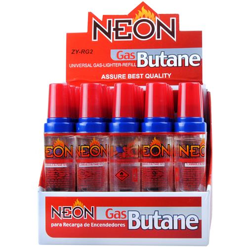 NEON BUTANE GAS 18ML 20CT.
