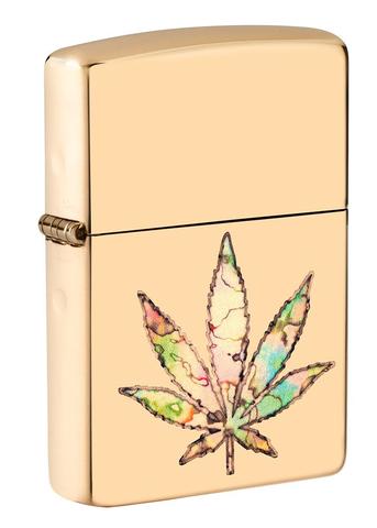 ZIPPO LIGHTER POT LEAF FUSION 49240****NO RETURN****