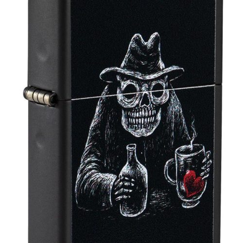 ZIPPO LIGHTER BAR SKULL DESIGN 49254****NO RETURN****