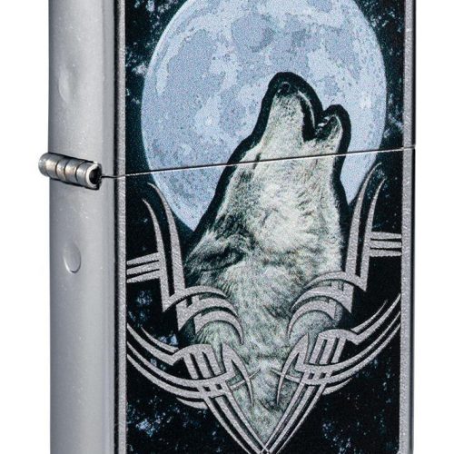 ZIPPO LIGHTER HOWLING WOLF DESIGN 49261 ****NO RETURN****