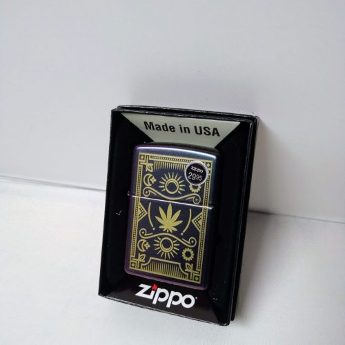 ZIPPO LIGHTER CANNABIS DESIGN 49516****NO RETURN****