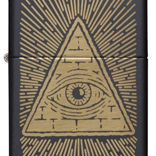 ZIPPO LIGHTER BLACK LIGHT EYE DESIGN 49699 ****NO RETURN****