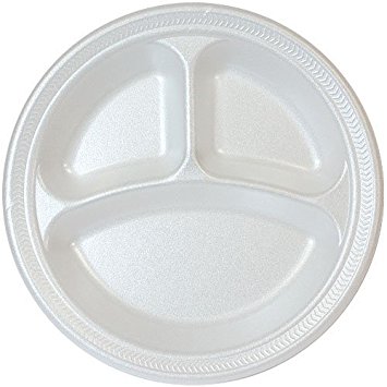 HOME START COMPARTMENT FOAM PLATE 10.25' 10CT.