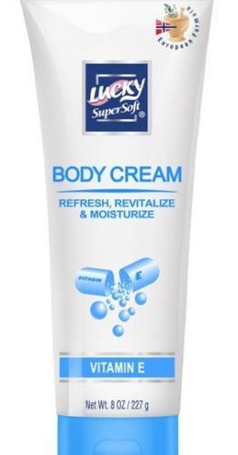 LUCKY BODY CREAM VITAMIN E 8OZ.
