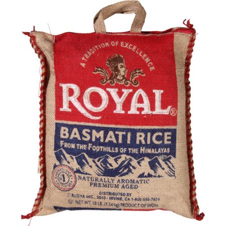 ROYAL BASMATI RICE 20LB. BAG