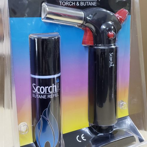 SCORCH TORCH BLACK W/BUTANE (61412-B) 1CT.