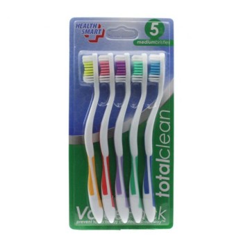 HEALTH SMART TOOTH BRUSH MEDIUM 5PK