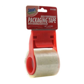 SMART VALUE PACKAGING TAPE W/DISPENSER 1CT