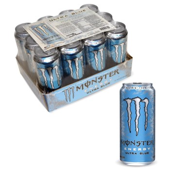 MONSTER ENERGY ULTRA BLUE ZERO 24/16OZ.