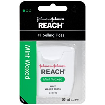 REACH DENTAL FLOSS MINT WAXED 6PK.