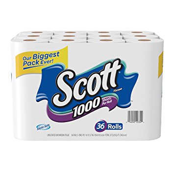 SCOTT BATHROOM TISSUE 36CT. CASE