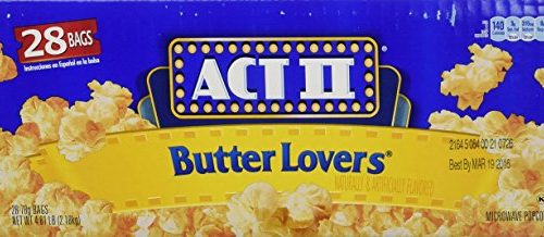 ACT II POPCORN BUTTER LOVERS 28//2.75OZ BOX.