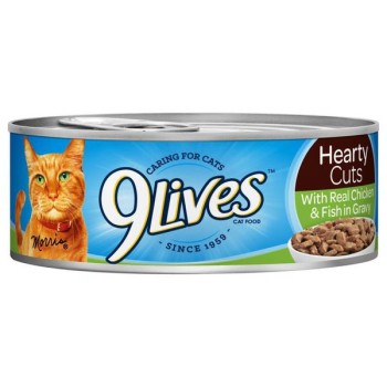 9 LIVES CHICKEN & FISH IN GRAVY 5.5OZ. CAN