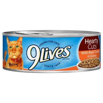 9 LIVES TURKEY IN GRAVY  5.5OZ. CAN
