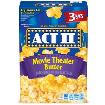 ACT II POPCORN MOVIE BUTTER 3PK.