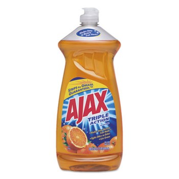 AJAX DISH LIQUID ORANGE BOTTLES 28OZ.