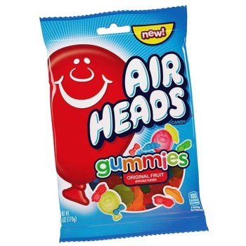 PEG BAGS AIRHEAD GUMMIES 6OZ. BAG
