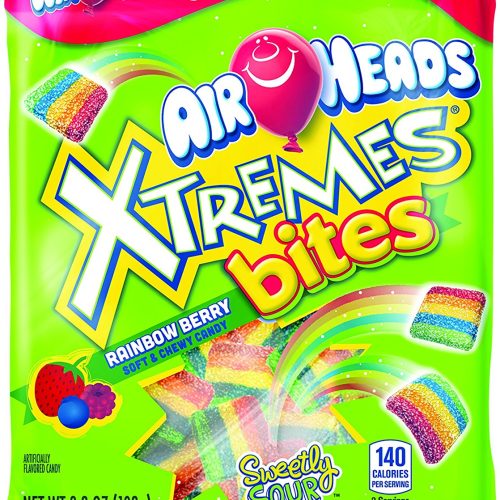 AIR HEADS XTREMES BITES RAINBOW BERRY 3.8OZ BAGS