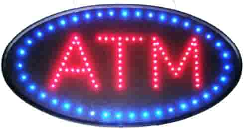 ATM L.E.D SIGN WHITE REMOTE CONTROL 1CT.