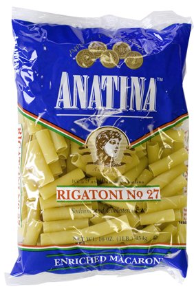ANATINA PASTA  CUT ZITI 16OZ. BAG