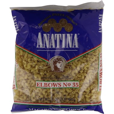 ANATINA PASTA  ELBOW 16OZ. BAG