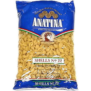 ANATINA PASTA  SHELLS 16OZ. BAG