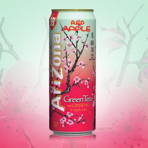 ARIZONA GREEN TEA WITH GINSENG &RED APPLE 24/23OZ (P.P. $0.99)