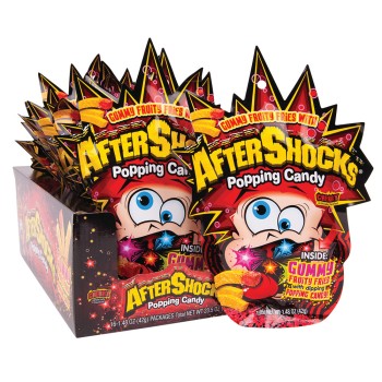 TOY CANDY AFTERSHOCKS GUMMY FRIES CHERRY 16CT.