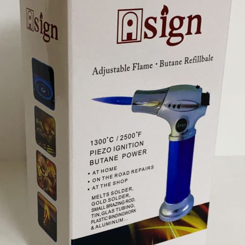 A SIGN TORCH ADJUSTABLE FLAME/ BUTANE REFILLBALE SINGLE FALME 1CT