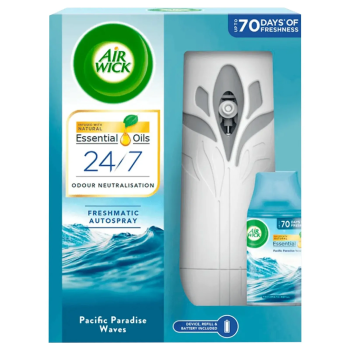 AIR WICK PARADISE WAVES FRESHMATIC KIT W/REFILL 6.2OZ.
