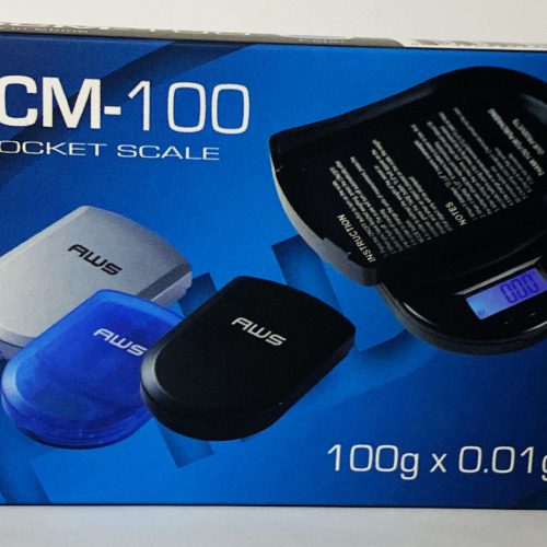 AWS DIGITAL POCKET SCALE 100 BLUE 1CT.