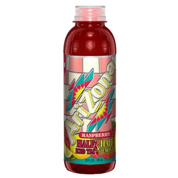 ARIZONA BOTTLE HALF/HALF RASPBERRY 24/20OZ..(P.P.$1.00)