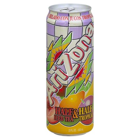 ARIZONA TEA HALF & HALF TROPICAL 24/23OZ. CANS (P.P.$0.99)