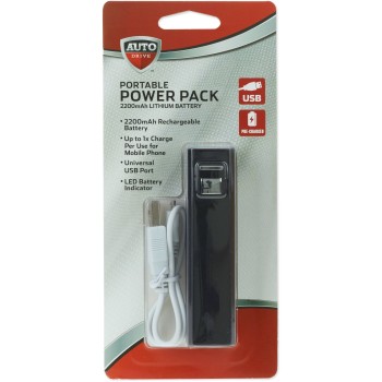 POWER BANK 2200MAH CANDY  ASSORTED 1CT.