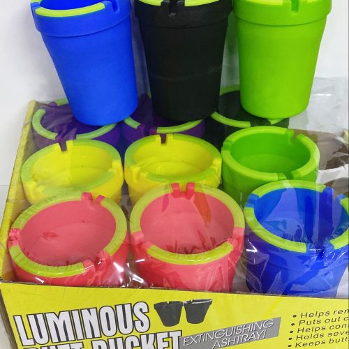 BUTT BUCKET ASSORTED COLORS GLOW IN THE DARK 12CT. BOX