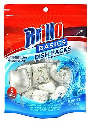 BRILLO DISHWASHER PACKS 9CT. BAG.