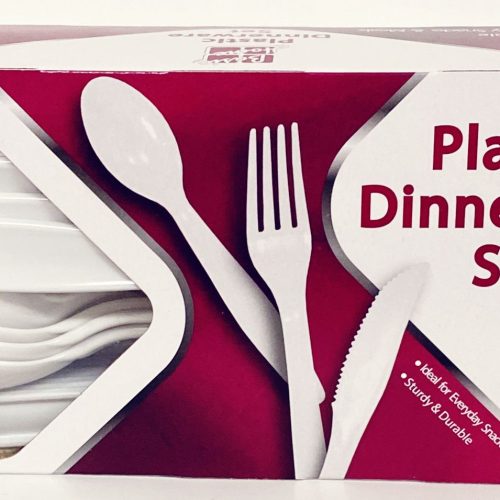 BASIC HOME PLASTIC CUTLERY ASST. 48CT. BOX